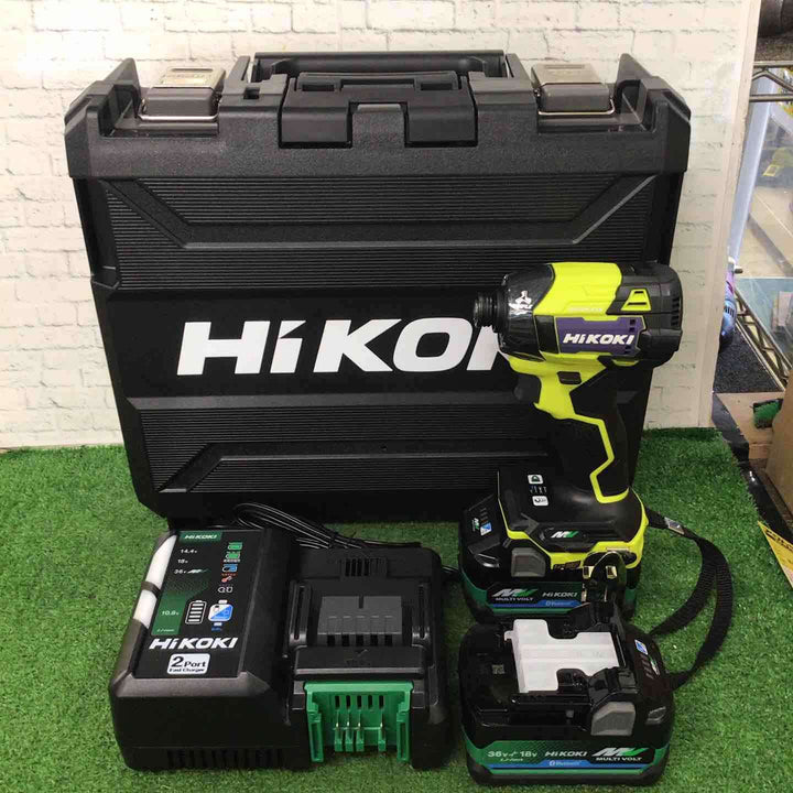 ★ハイコーキ(HIKOKI ※旧:日立工機) コードレスインパクトドライバ スパイダーイエロー WH36DD(2XHYSZ)【桶川店】