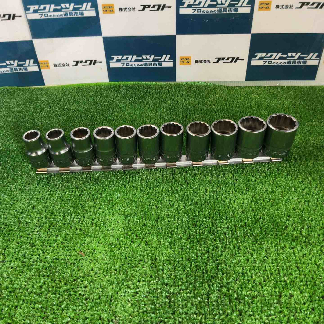 スナップオン(Snap-on) 1/2 差し込み 12角 ショート ソケット インチ 11個セット SWM12/13/14/15/16/17/18/19/21/22/24【草加店】