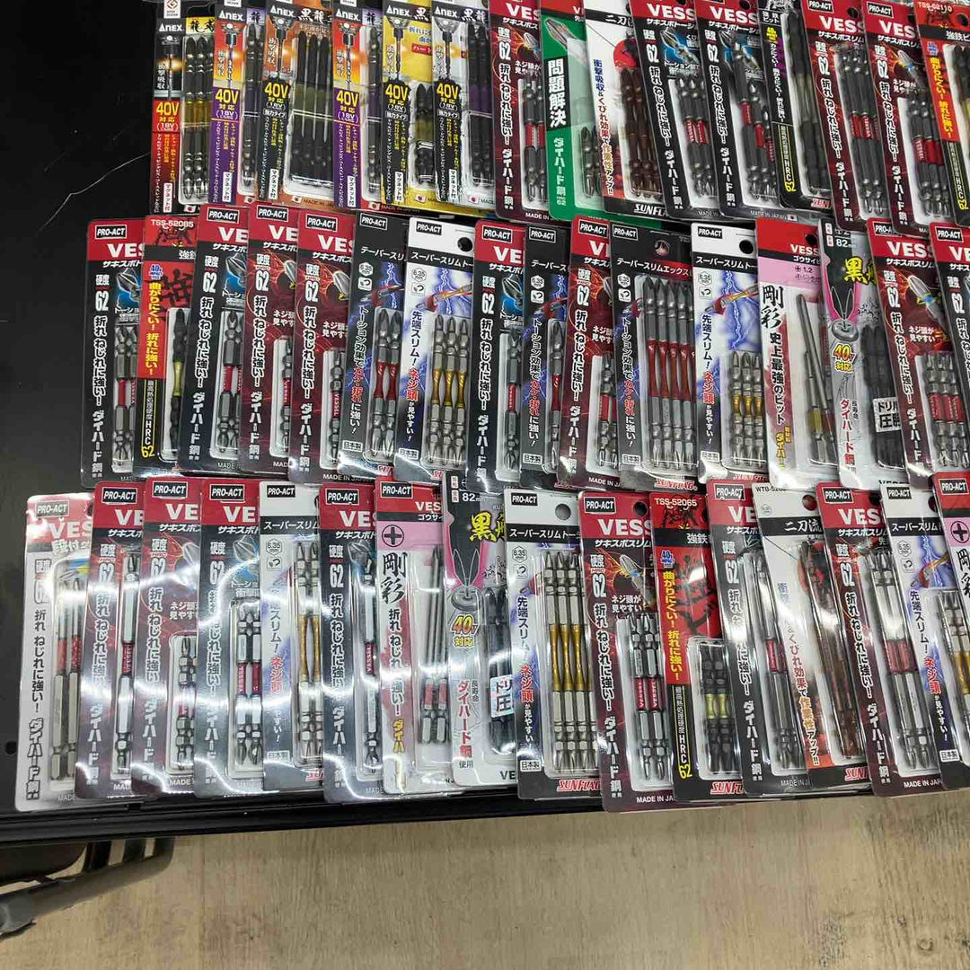 まとめ売り103点 6角ビット10本入り(8個)7本入り(マグネットホルダ付き8点) 5本入り(87個) ANEX 龍靭 VESSEL等【川越店】