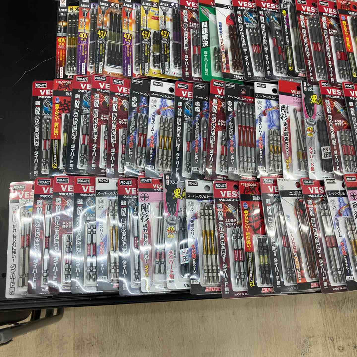 まとめ売り103点 6角ビット10本入り(8個)7本入り(マグネットホルダ付き8点) 5本入り(87個) ANEX 龍靭 VESSEL等【川越店】