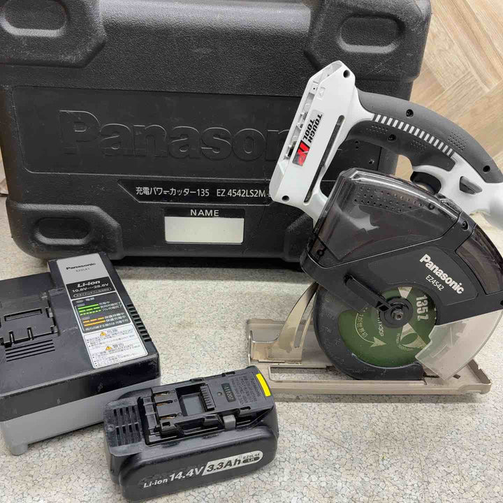 ★パナソニック(Panasonic) コードレスチップソーカッター EZ4542LS2M-B【八潮店】