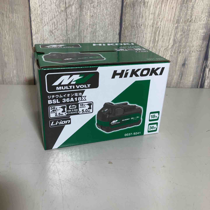 ★ハイコーキ(HIKOKI ※旧:日立工機) リチウムイオンバッテリー 36V/2.5Ah BSL36A18X【戸田店】