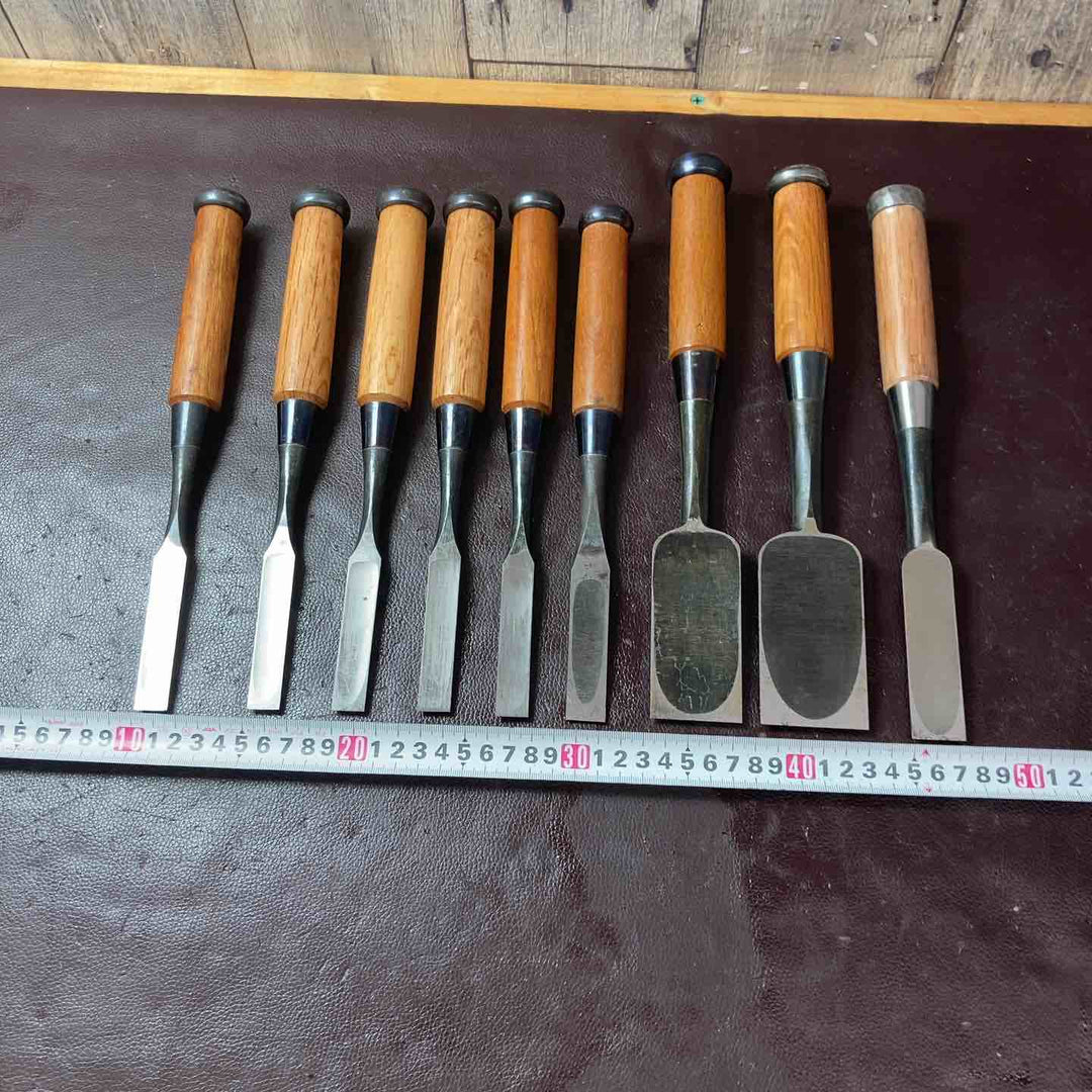 【中古美品】 鑿(のみ) 9本まとめ 左弘 別打 金剛力 政宗 忠綱 平義 【東大和店】