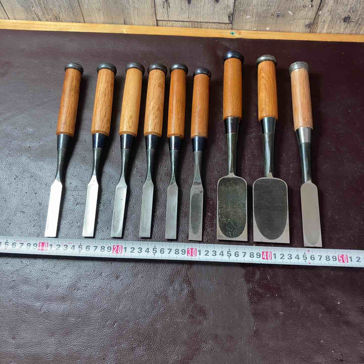【中古美品】 鑿(のみ) 9本まとめ 左弘 別打 金剛力 政宗 忠綱 平義 【東大和店】
