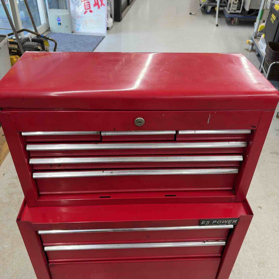 【店頭受取り限定】ES POWER 工具箱 ツールキャビネットワゴン キャスター付き【八潮店】