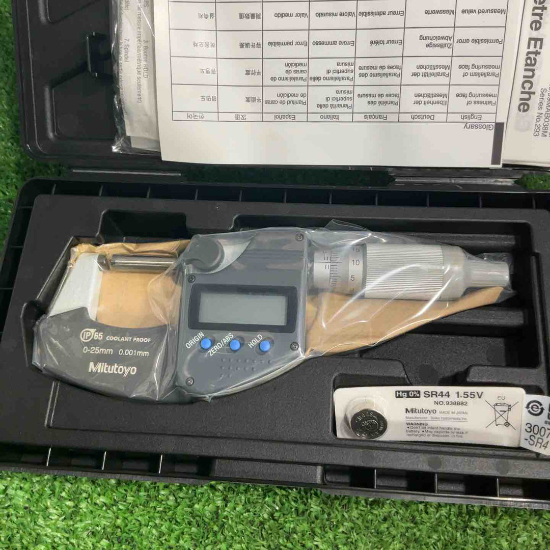 ミツトヨ mitsutoyo クーラントプルーフマイクロメータ MDC-25PXT【草加店】