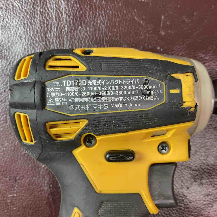 【中古品】★マキタ(makita) コードレスインパクトドライバー TD172DZFY バッテリー付属【東大和店】