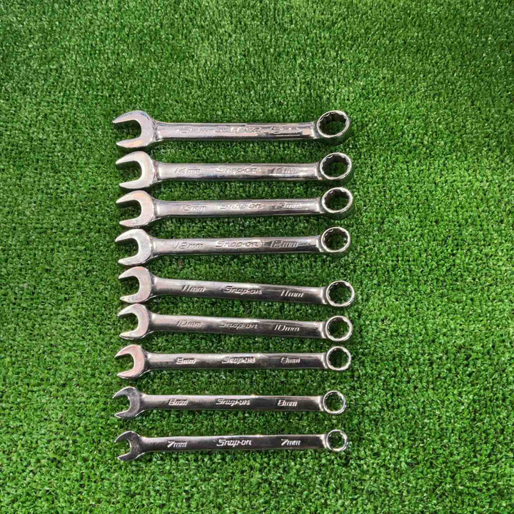 スナップオン(Snap-on) ショートコンビネーションレンチ 9本 セット OEXM7B/8B/9B/10B/11B/12B/13B/14B/15B【草加店】