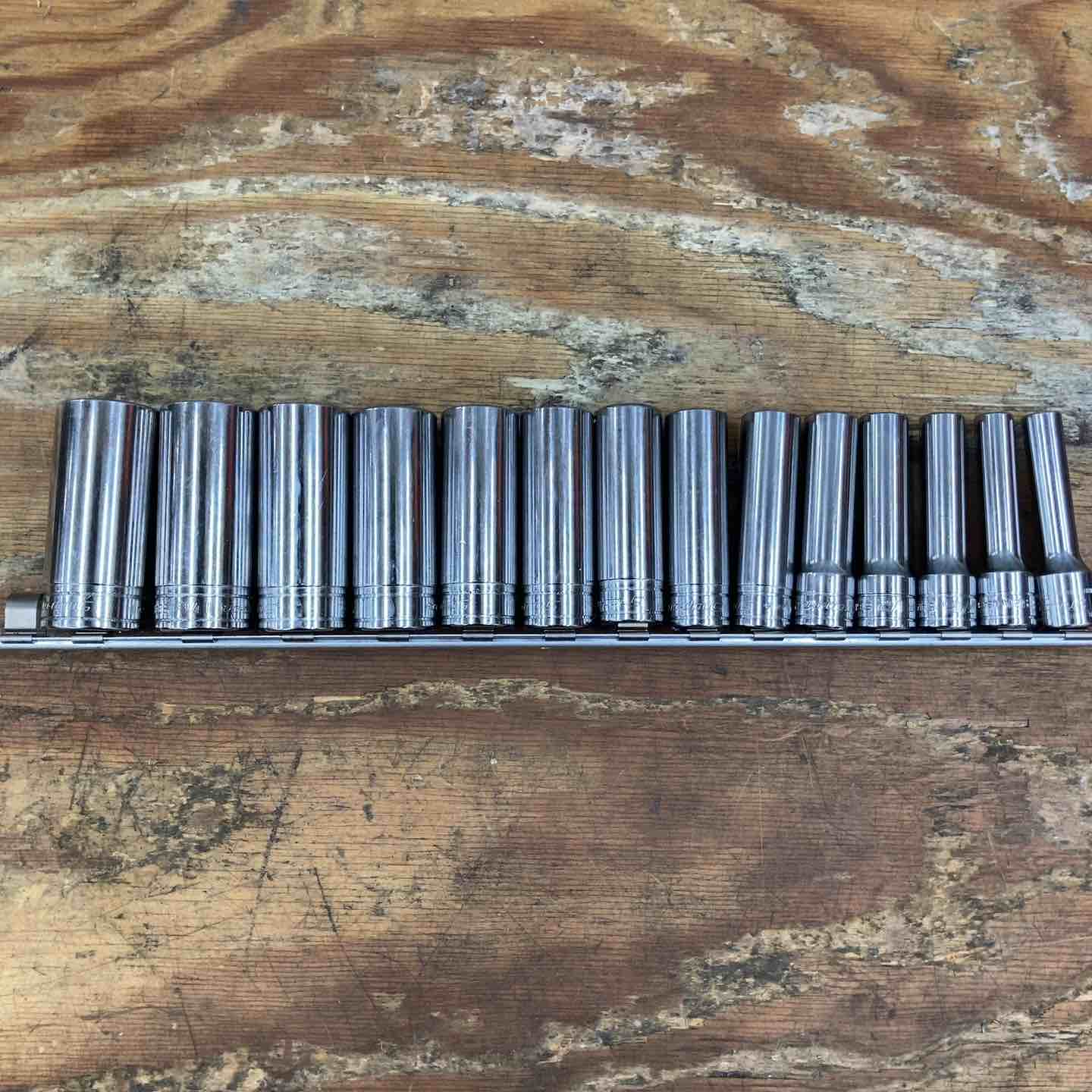 スナップオン(Snap-on) ソケット 13本セット S401/S361/S341/S321/S281/S261/S241/S221/S201/S181/S161/S141A/S121【柏店】 スナップオン(Snap-on) ソケット 13本セット S401/S361/S341/S321/S281