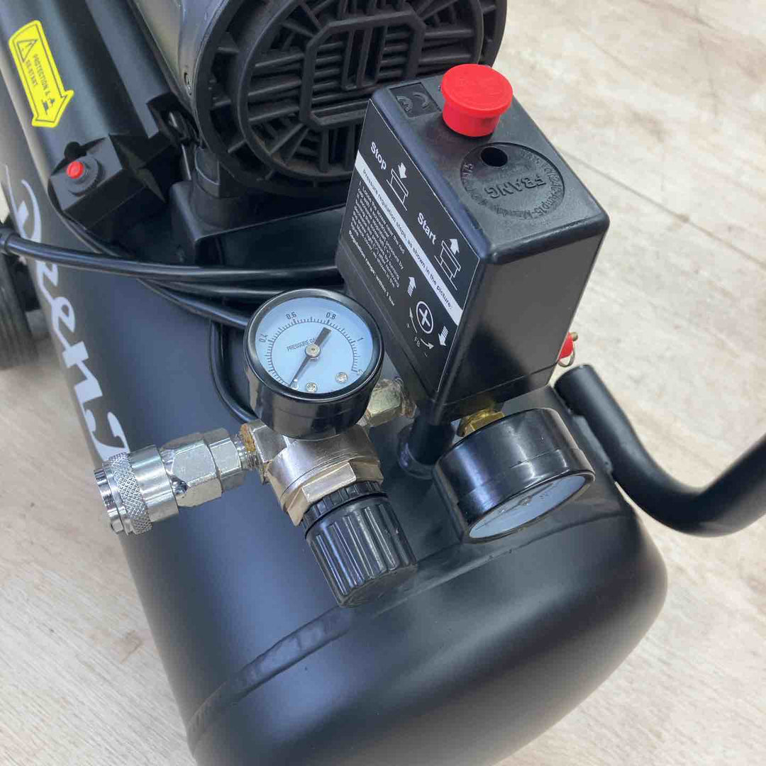 【店頭受取り限定/美品】DEEN.J(ディーンジェイ) エアコンプレッサーサイレントタイプ DNJ13RA14 容量30L+38Lサブタンク ホース付き【川越店】
