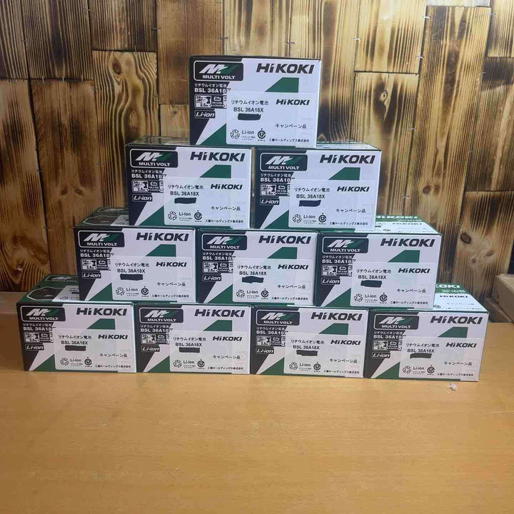 大放出♪ハイコーキ(HIKOKI) リチウムイオンバッテリー 36V/2.5Ah BSL36A18X　10個セット♪【越谷店】