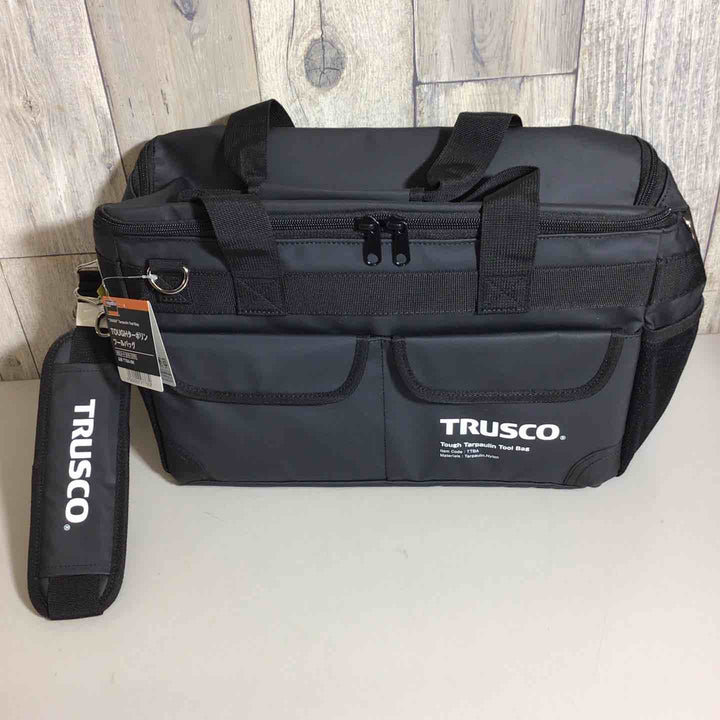 【未使用品】  トラスコ TRUSCO  ターポリンツールバッグ TTBA-BK 黒 ブラック 【戸田店】