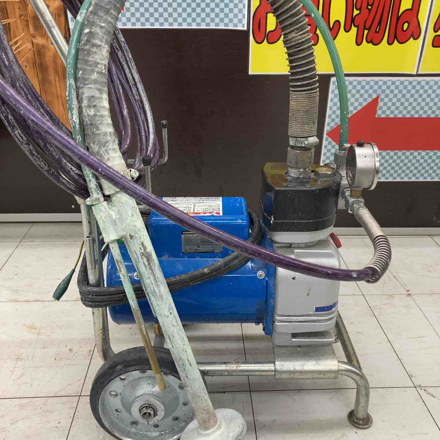 店頭受取り限定】精和 エアレス塗装機スーパー60L ABPFL14PK005 ガン