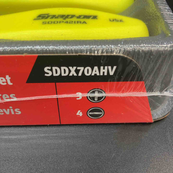 【未使用品】スナップオン スクリュードライバーセット SDDX70AHV (イエロー)【川越店】