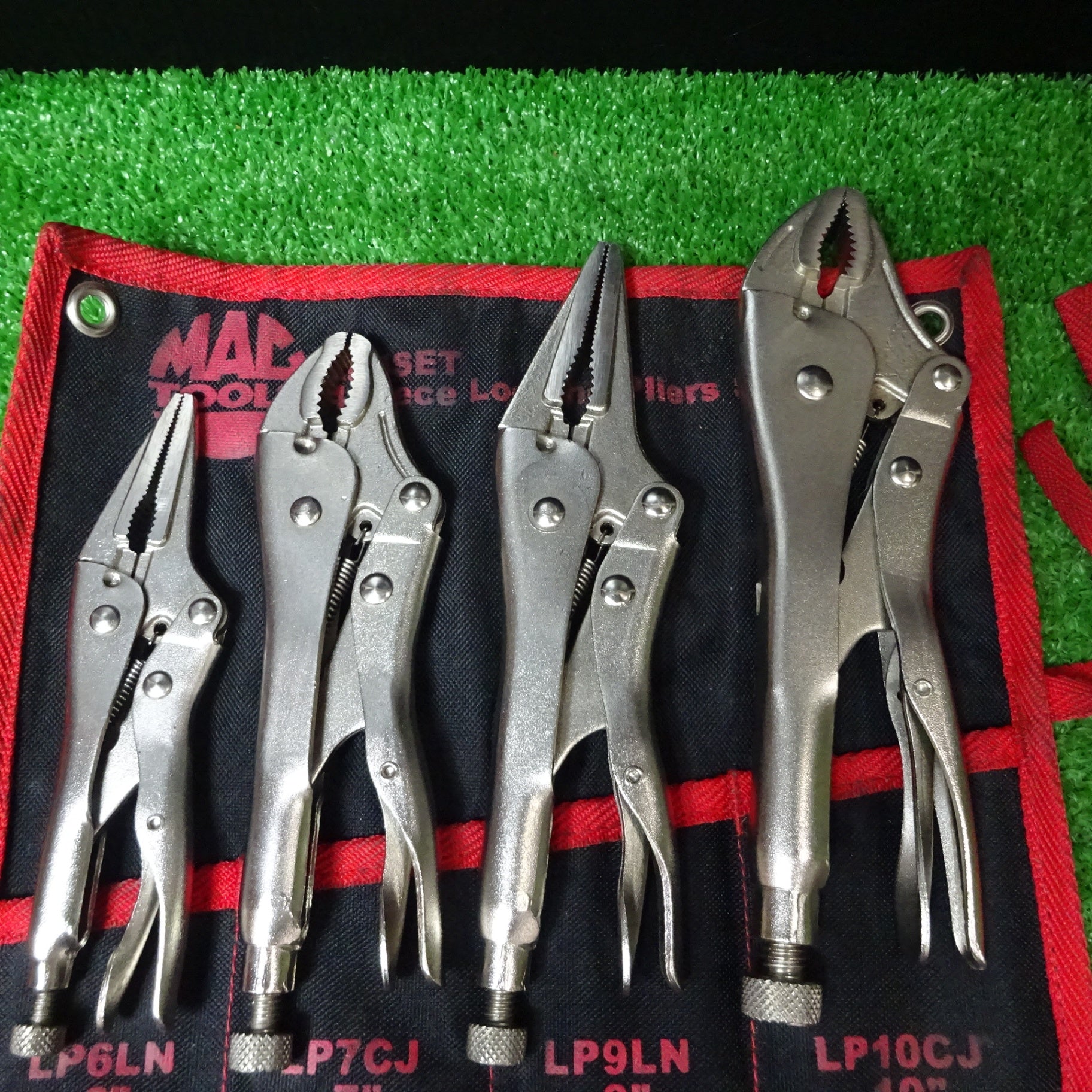 マックツール/MACTOOLS ロッキングプライヤー 4本+収納ケース LP6LN