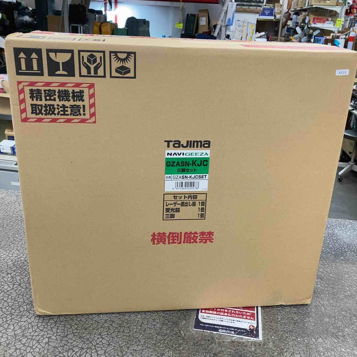◇タジマ レーザー墨出し器 NAVI GEEZA センサーKJC 三脚セット 矩十字・横全周 GZASN-KJCSET【川崎店】