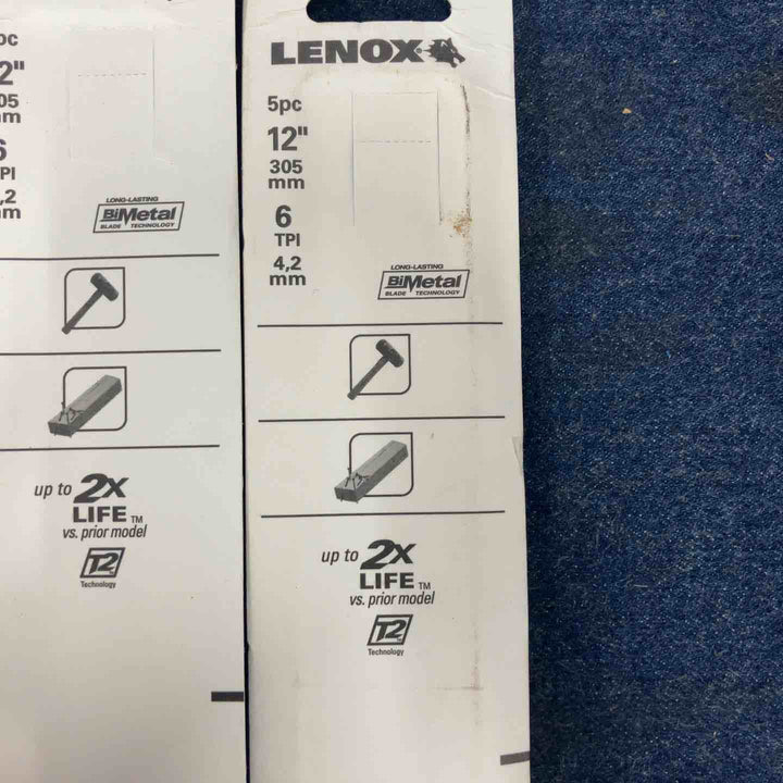 LENOX(レノックス) セーバーソー替刃 解体用ブレード 木工用 300mm 5枚入り 10個セット【八潮店】