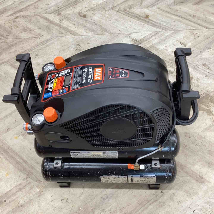 ★マックス(MAX) エアコンプレッサー AK-HH1270E2(27L)_ブラック【越谷店】