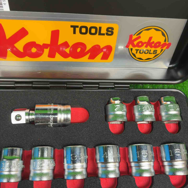 【美品】Ko-ken 3286Z Z-EAL 3/8" (9.5mm)差込 ソケットレンチセット 21ヶ組 3286Z【藤沢店】