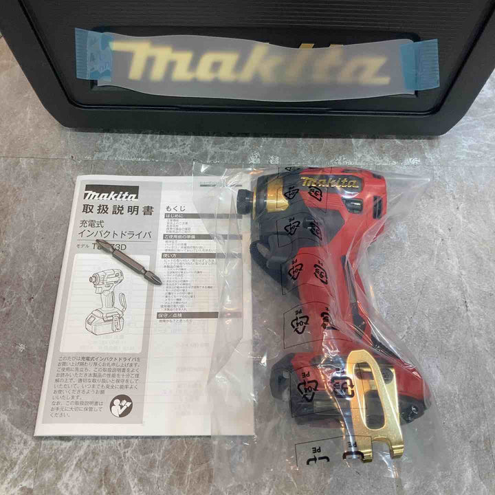 【未使用品】本体とケース マキタ makita 18V コードレスインパクトドライバー TD173DZPR LTX20周年限定色 プレミアムレッド 本体とケース【八潮店】