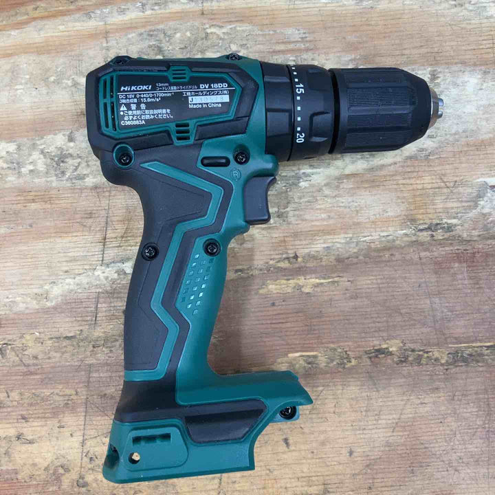 【中古品】☆ハイコーキ(HIKOKI ※旧:日立工機) コードレス振動ドライバドリル DV18DD(NN) 本体のみ【柏店】