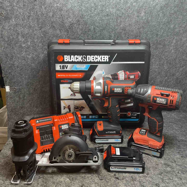 ブラックアンドデッカー マルチツール EVO183、マルノコヘッド ECH183、インパクトドライバ EXI18 まとめ売り【桶川店】