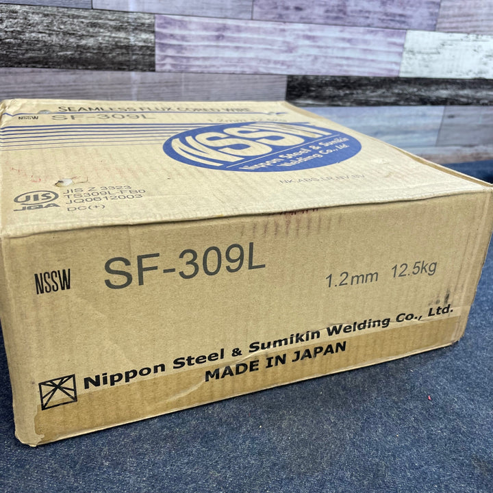 日鉄溶接工業株式会社 フラックス入りワイヤ SF-309L 1.2mm×12.5kg【八潮店】