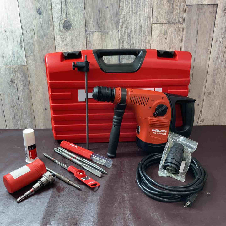 【中古品】ヒルティ(HILTI) ハンマドリル TE40-AVR はつり ビット複数付属 チャック付属【東大和店】