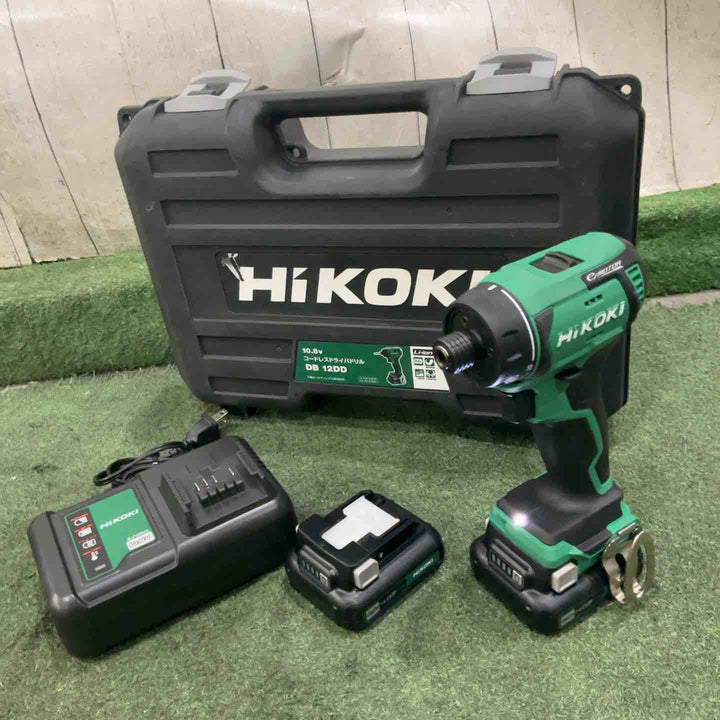 ★ハイコーキ(HIKOKI ※旧:日立工機) コードレスドリルドライバー DB12DD(2LS) 10.8V 動作確認済【川口店】