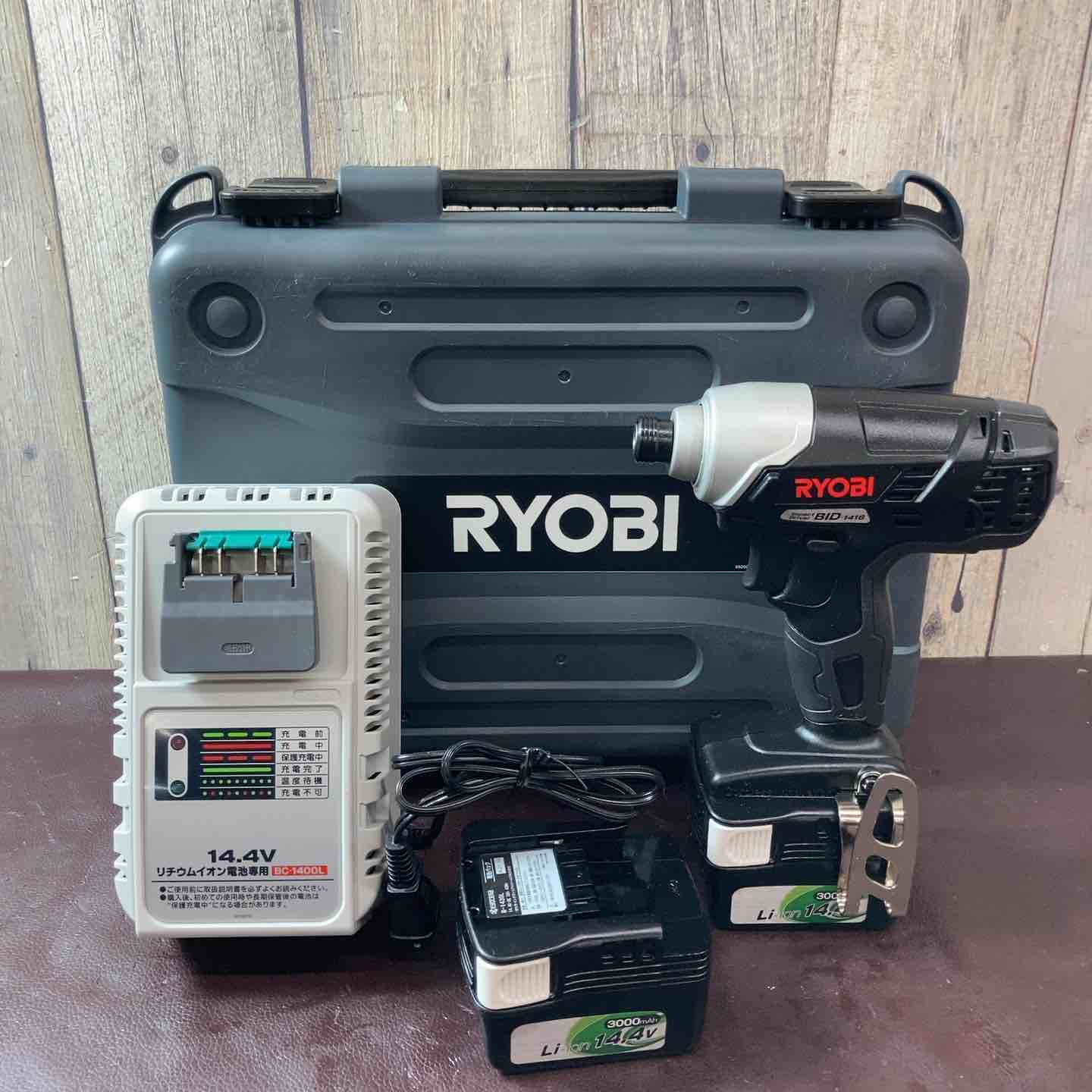 中古美品】 リョービ(RYOBI) コードレスインパクトドライバー 14.4V