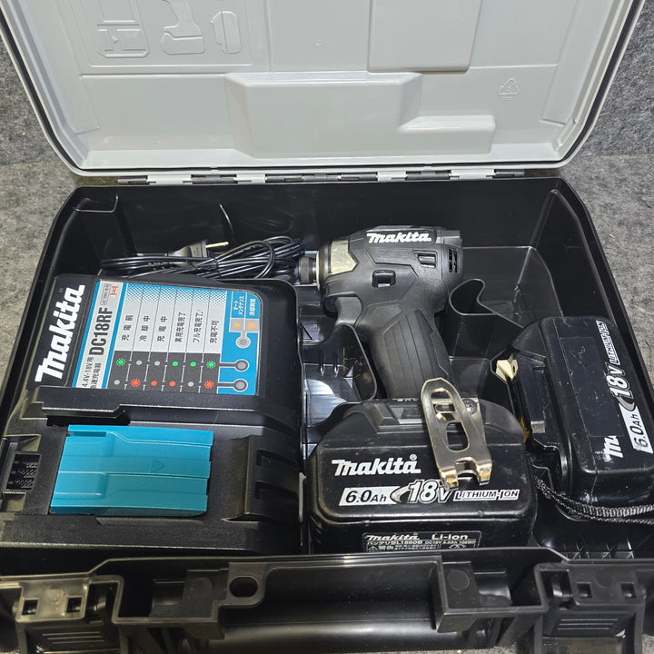 【未使用 本体・充電器+中古 バッテリ×2個のフルセット品！】マキタ(makita) コードレスインパクトドライバー TD173DRGXB【桶川店】