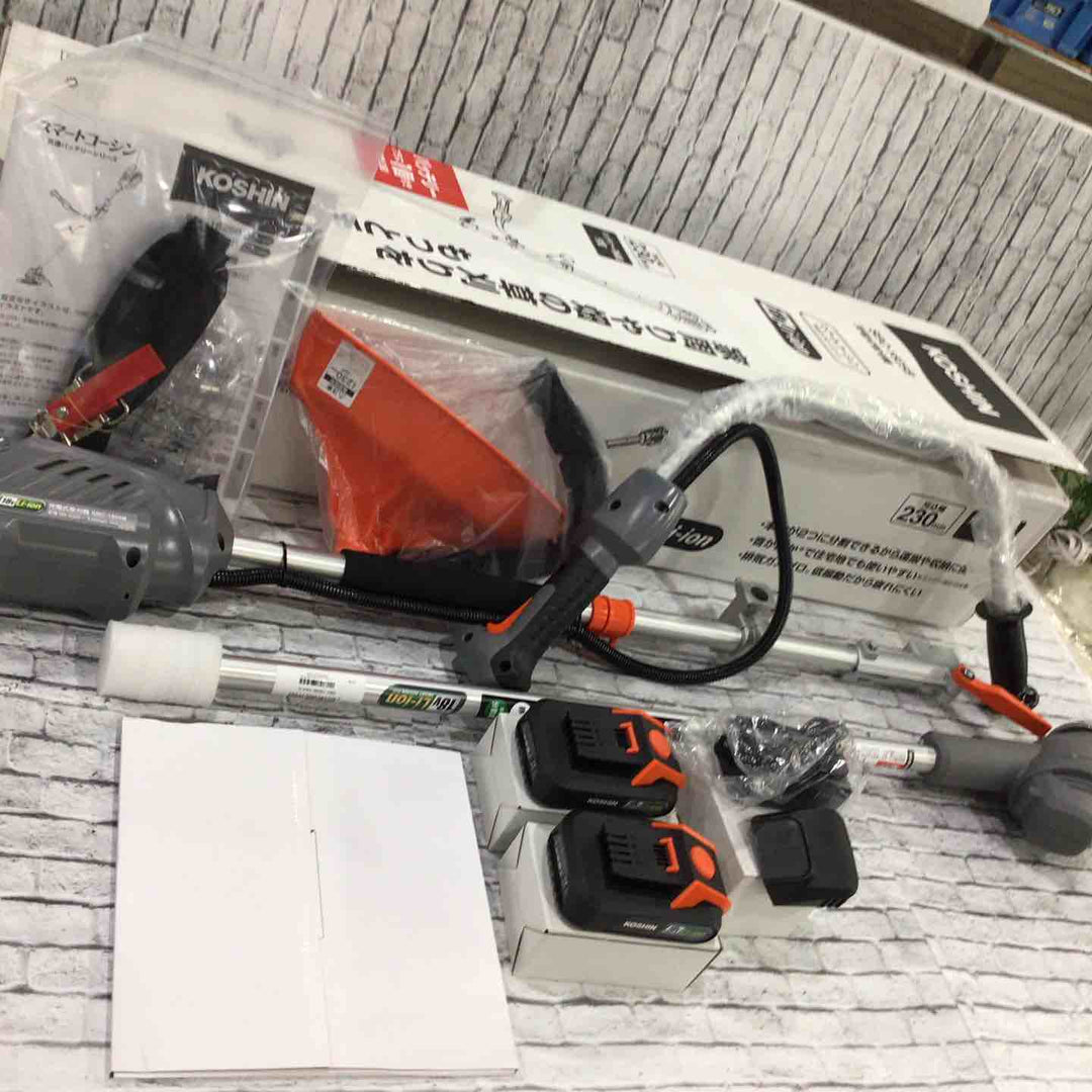◇工進(KOSHIN) 18V 2.5Ah 充電式 草刈機 SBC-1825B バッテリー・充電器付 軽量 分割式 Uハンドル【川口店】