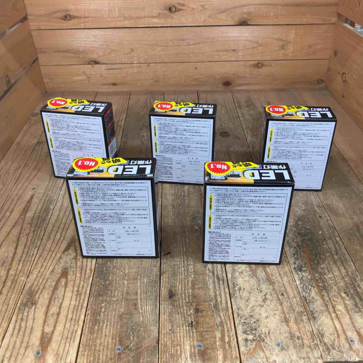 日本ボディーパーツ株式会社27W トラック用品 強化型BKT 10V-80V 共通 27W LED作業灯 LSL-1407B 計5点【所沢店】