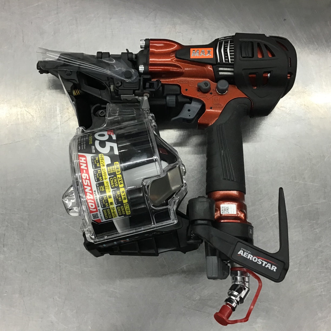 ★マックス(MAX) 高圧エア釘打ち機  HN-65N4(D)-R【所沢店】