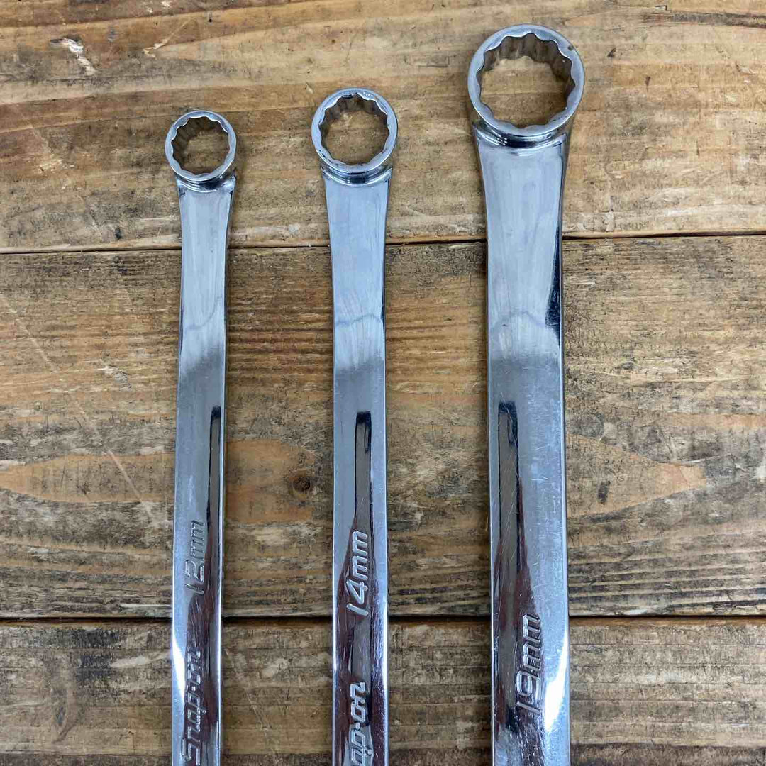 【中古品】 スナップオン(Snap-on) ストレートメガネレンチ XDHFM1719 1314 1012 3本セット レンチまとめ ブランド 【東大和店】