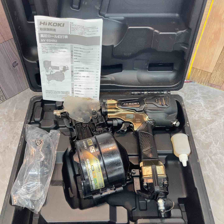 ★ハイコーキ(HIKOKI ※旧:日立工機) 高圧エア釘打ち機 NV65HR2(S)【八潮店】
