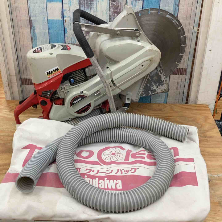 【中古品】新ダイワ/shindaiwa エンジンカッター ECD7414S-CD ダイヤモンドブレード ホース・集じん袋付属【柏店】