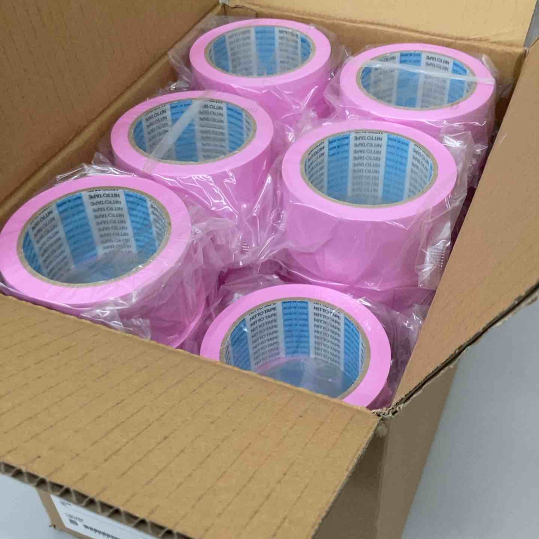 ▼日東電工(Nitto)床養生テープ さくら色 No.397 29巻 1箱 50mm×25ｍ 長期保管品【戸田店】