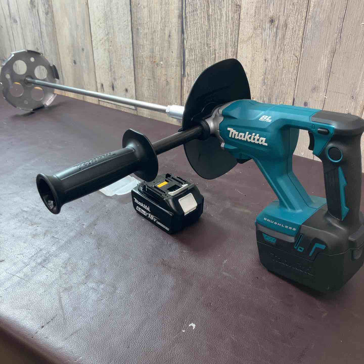 【中古品】 マキタ(makita) コードレスかくはん機 UT130DZ 充電1回バッテリー 18V/6.0Ah BL1860B 1個付 充電式撹拌機 【東大和店】