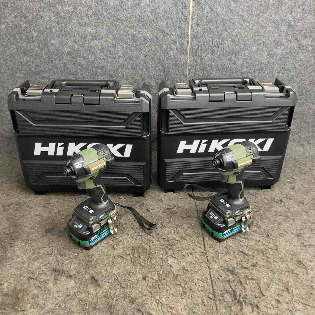 ハイコーキ(HIKOKI ) コードレスインパクトドライバー フォレストグリーン WH36DD(2XHGSZ) 2台まとめ売り【鴻巣店】