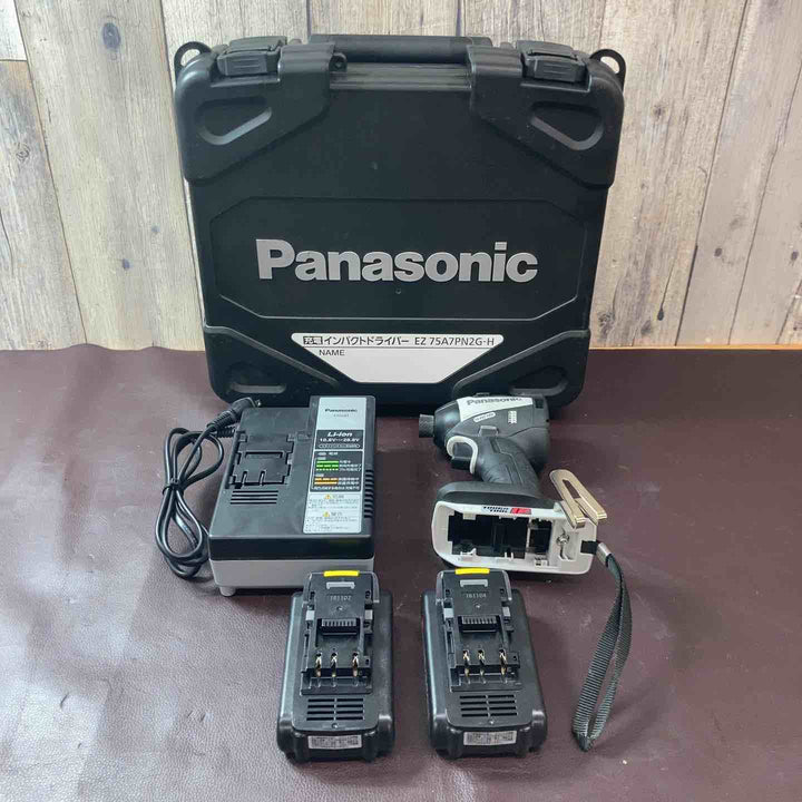 【中古品】 パナソニック(Panasonic) 充電インパクトドライバー 18V 3.0Ah グレー EZ75A7PN2G-H 【東大和店】