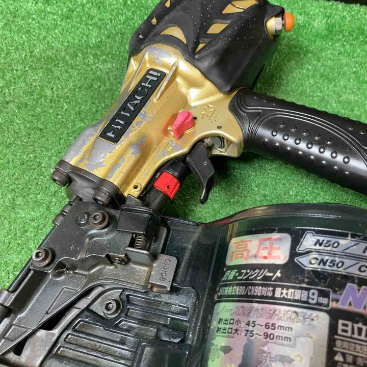 【中古品】★ハイコーキ(HIKOKI ※旧:日立工機) 高圧エア釘打ち機 NV90HMC【岩槻店】