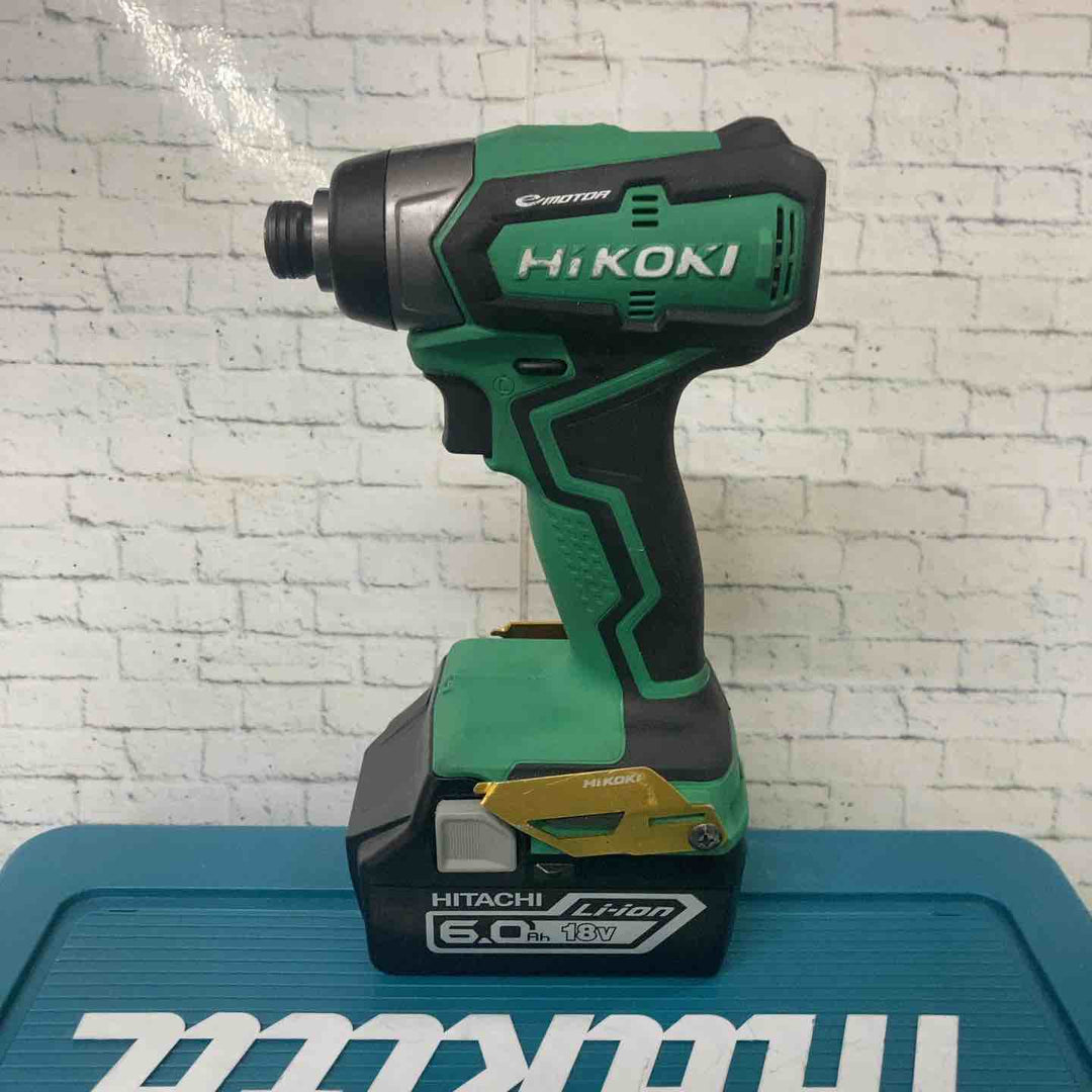 ◇HiKOKI(ハイコーキ) 18V 充電式 インパクトドライバー 18V2.0Ah畜電池×2個、充電器、ケース付 WH18DD(2BG)【町田店】