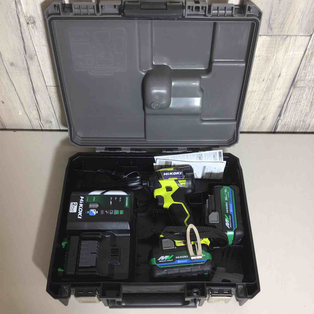 ★ハイコーキ(HIKOKI ※旧:日立工機) コードレスインパクトドライバ スパイダーイエロー WH36DD(2XHYSZ)【戸田店】