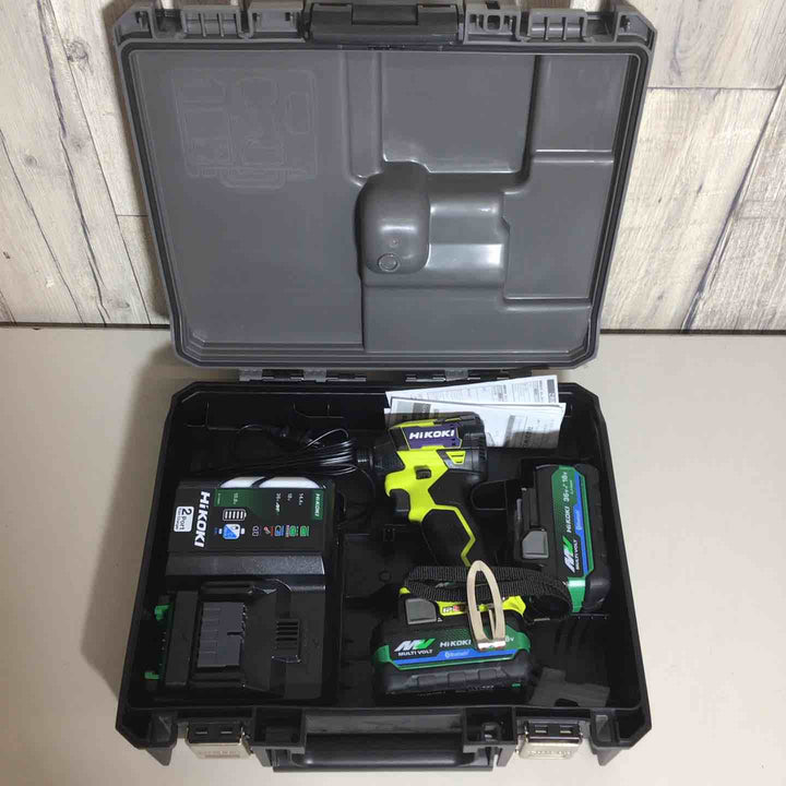 ★ハイコーキ(HIKOKI ※旧:日立工機) コードレスインパクトドライバ スパイダーイエロー WH36DD(2XHYSZ)【戸田店】