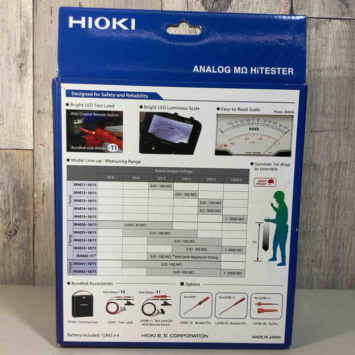 ▼HIOKI アナログメグオームハイテスタ IR4013-10 絶縁抵抗計 単レンジ【戸田店】