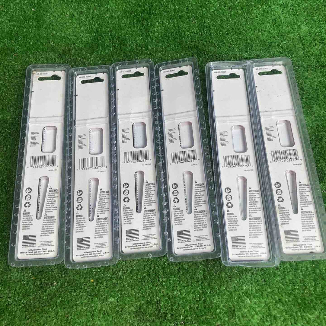 ブレード 多目的 レシプロソーブレード 8/12TPI 152mm 5本パック 48-00-5091 替刃 レシプロソー 電動工具 milwaukee ミルウォーキー TコD　5枚入り　6個　計30枚【草加店】