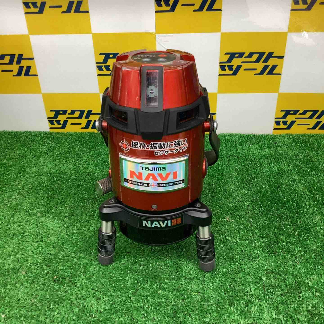 ◇タジマ(TAJIMA) レーザー墨出し器 NAVIゼロセンサーKJC 矩十字・横全周 ZEROSN-KJC 追尾【越谷店】