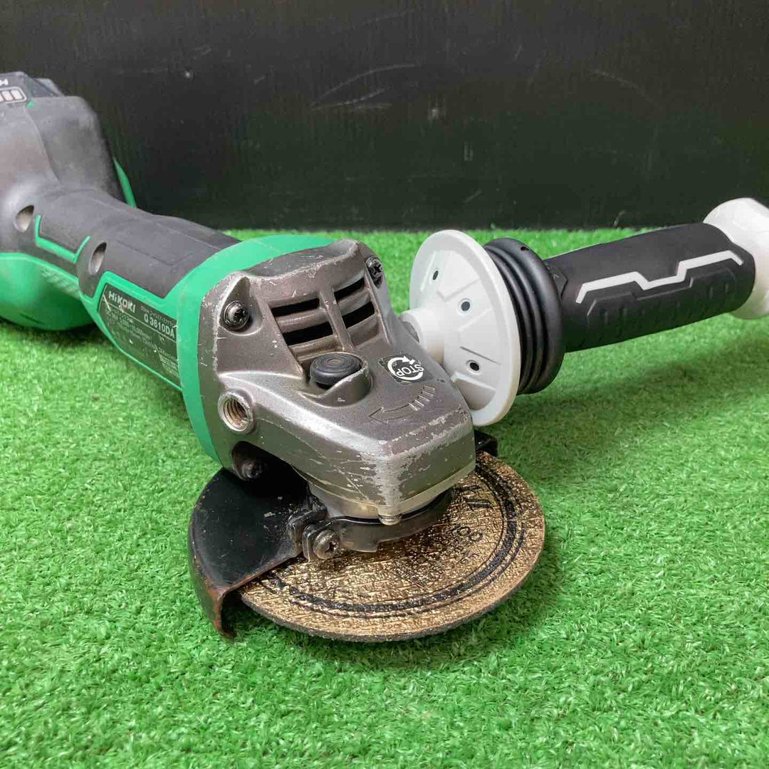 【中古品】★ハイコーキ(HIKOKI ※旧:日立工機) 100mmコードレスディスクグラインダ G3610DA(NN) ◇刃・ハンドル・フィルター新品！【岩槻店】