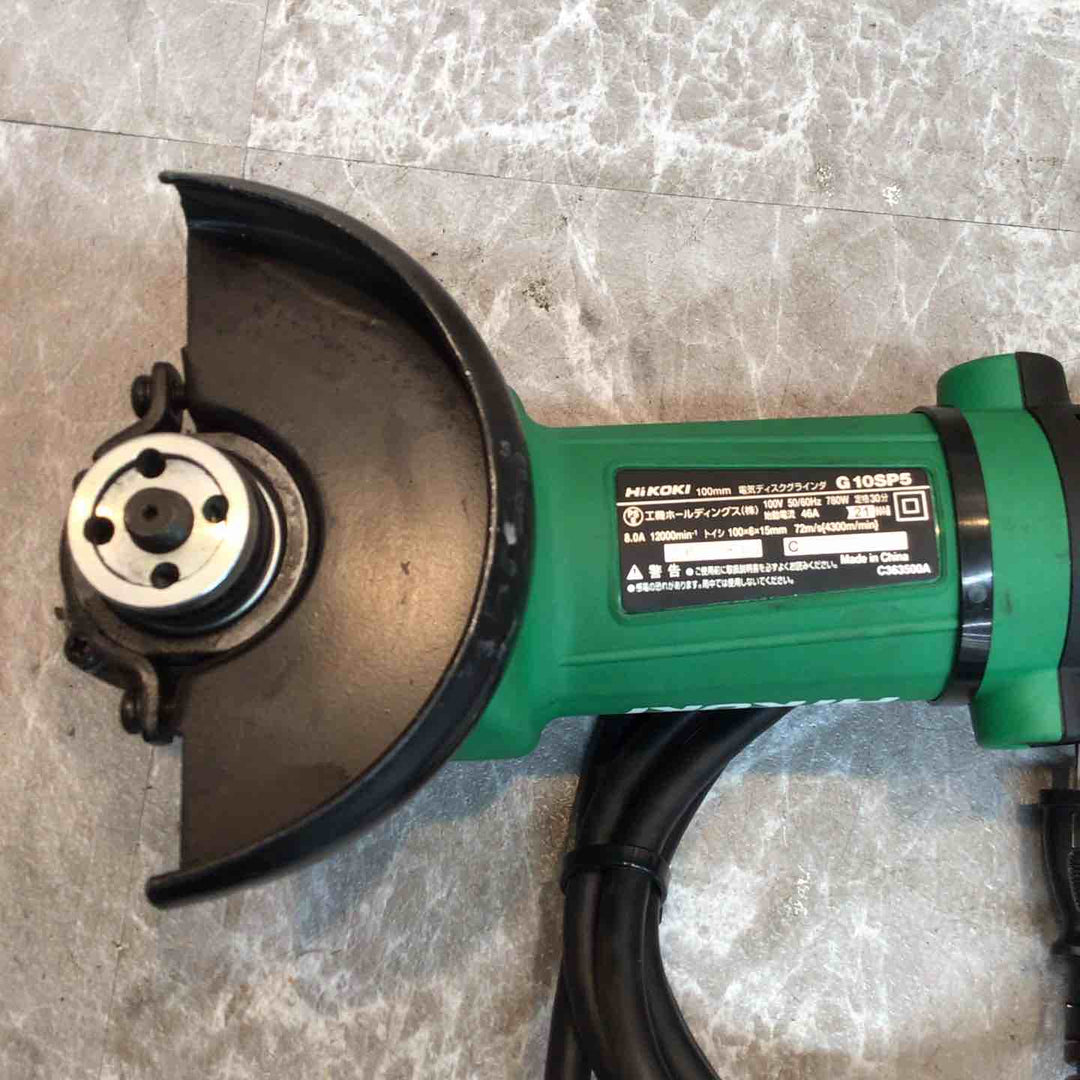 ◇ハイコーキ(HIKOKI ※旧:日立工機) 100mm ディスクグラインダー スナップスイッチタイプ G10SP5【八潮店】